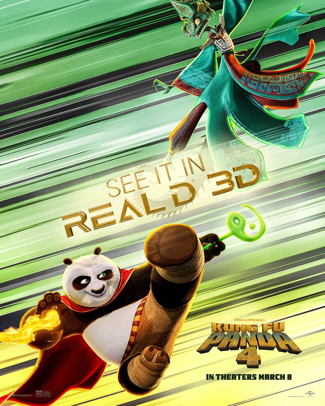 پوستر جدید انیمیشن Kung Fu Panda 4