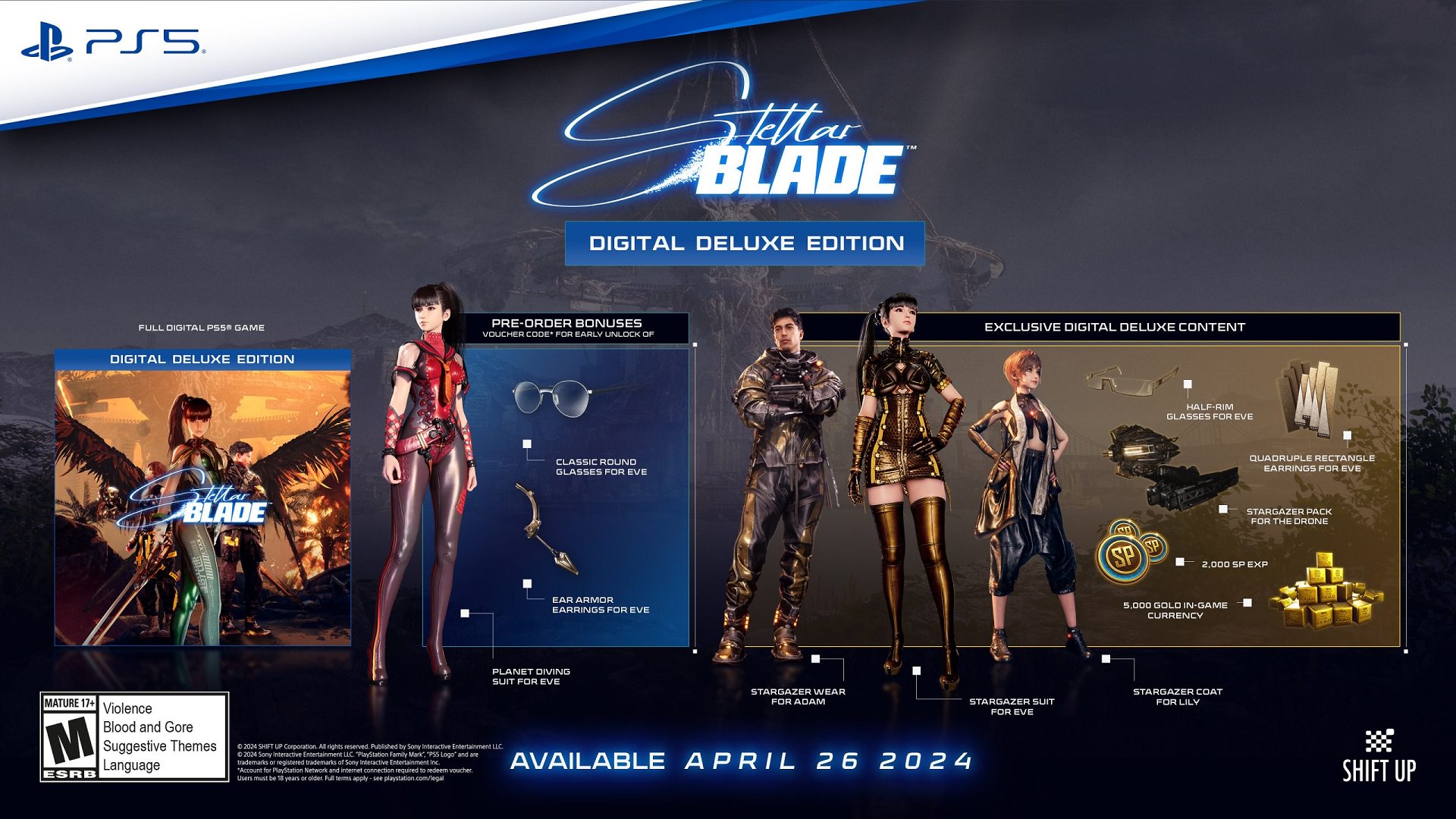 محتویات Stellar Blade Deluxe Edition