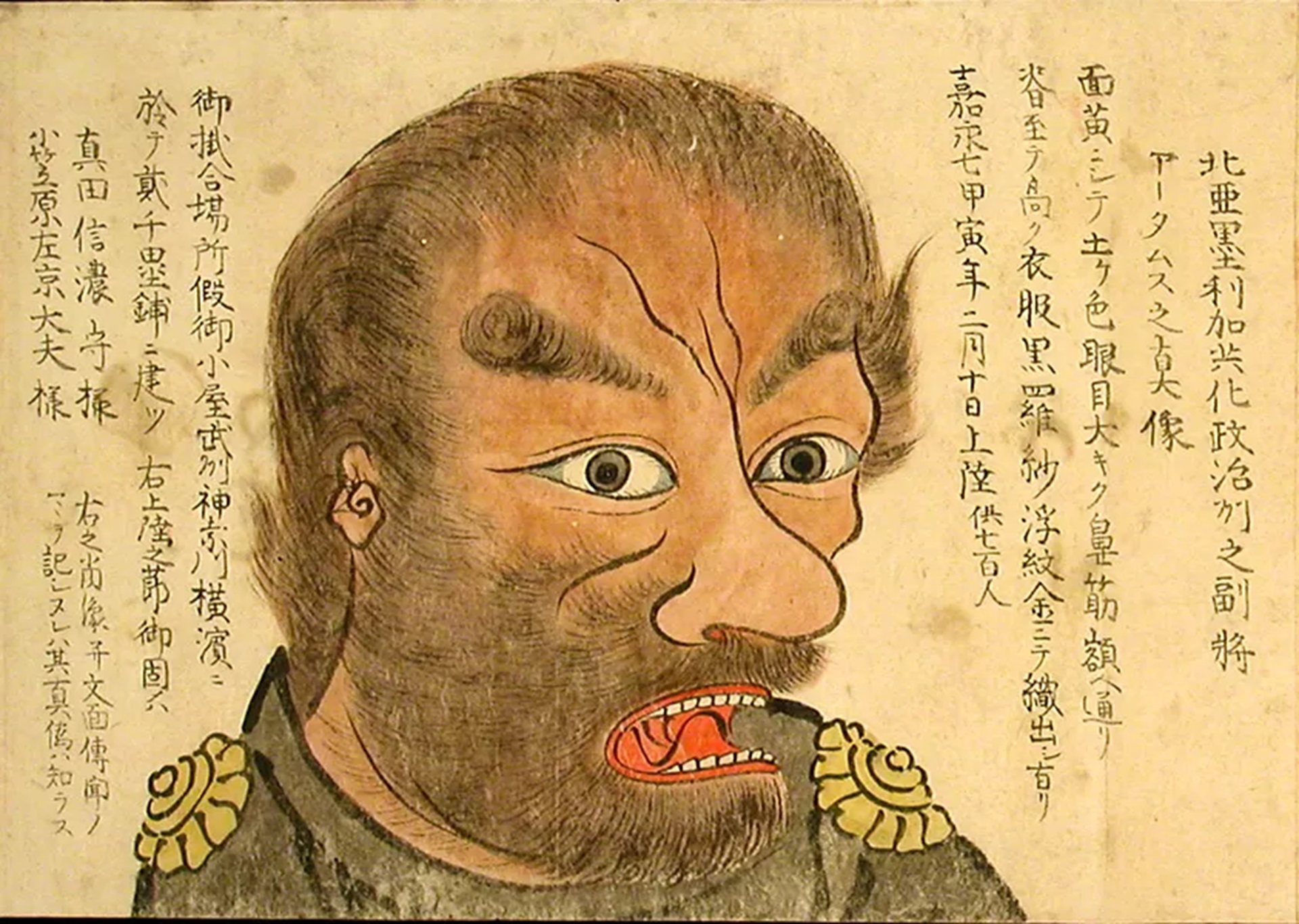 نقاشی آدامز در نگارگری‌های ژاپنی