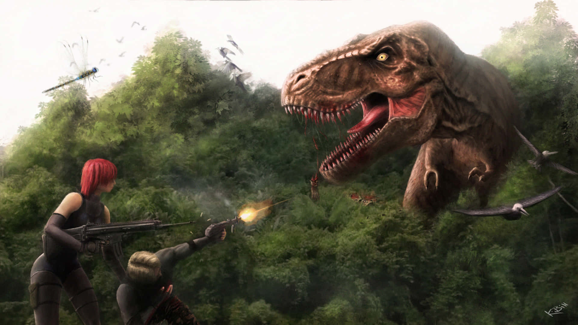 با T-Rex غول پیکر در Dino Crisis مبارزه کنید