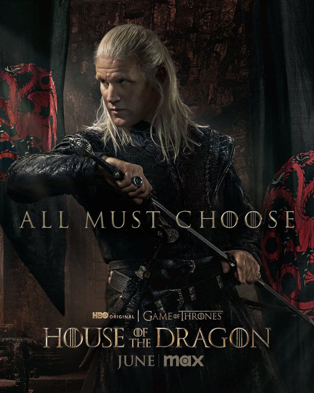 پوستر مت اسمیت برای فصل دوم House of the Dragon