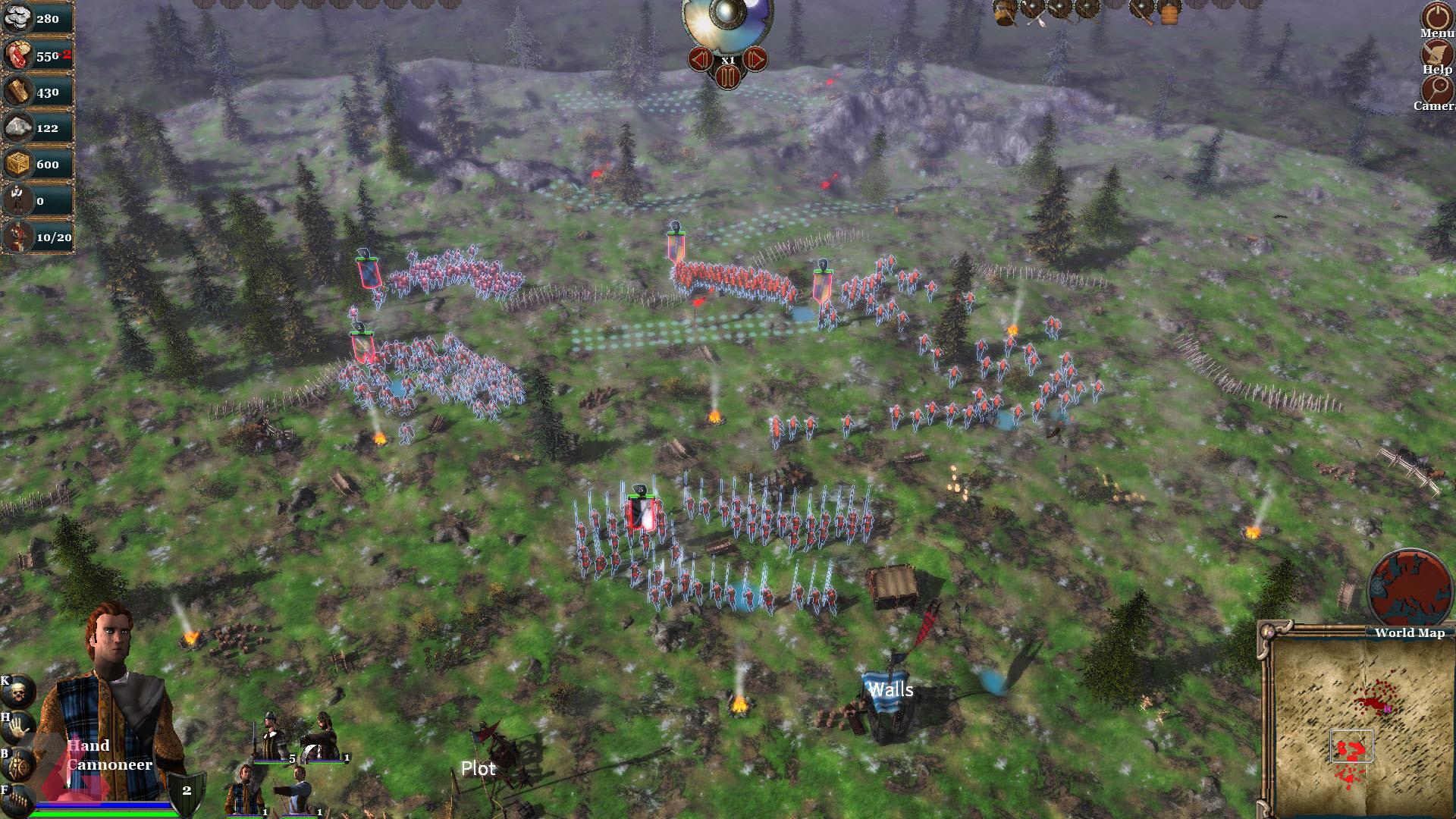میدان نبرد در بازی Renaissance Kingdom Wars