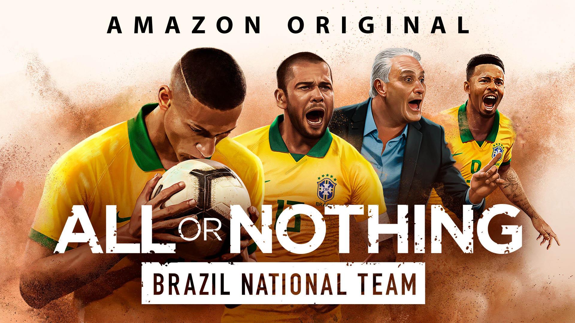 اعضای تیم ملی برزیل روی جلد سریال مستند همه یا هیچ
