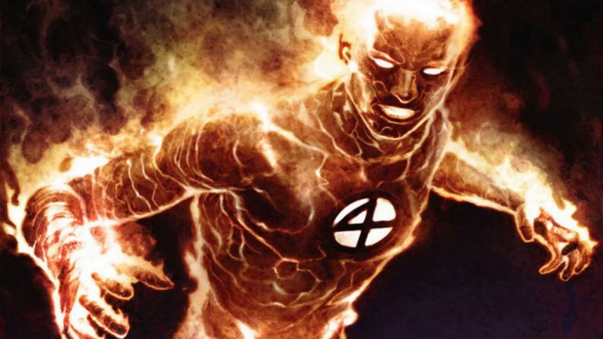 پوستر جدید فیلم The Fantastic Four با محوریت شخصیت هیومن تورچ