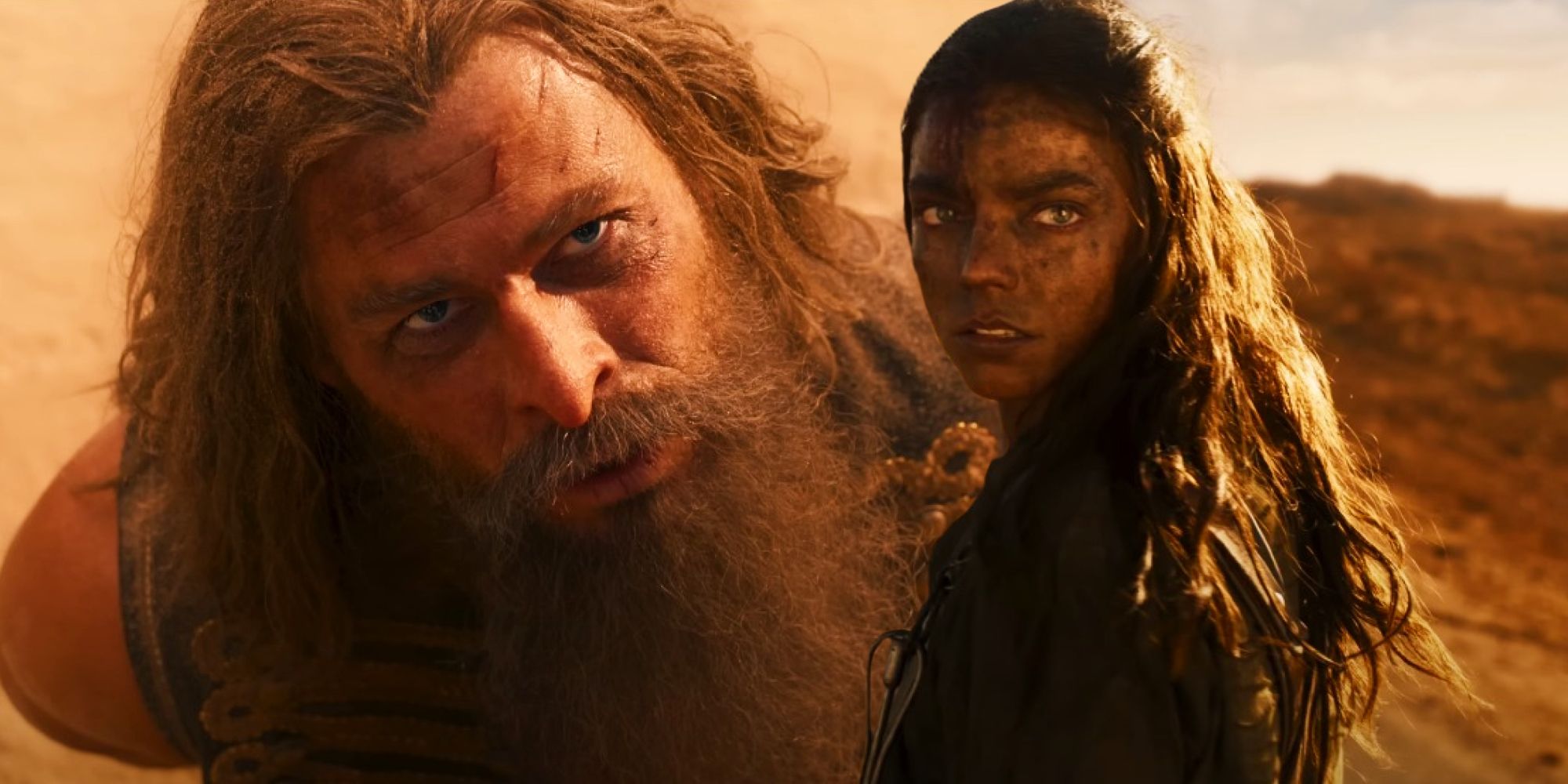 آنیا تیلور جوی و کریس همسورث در فیلم Furiosa: A Mad Max Saga 