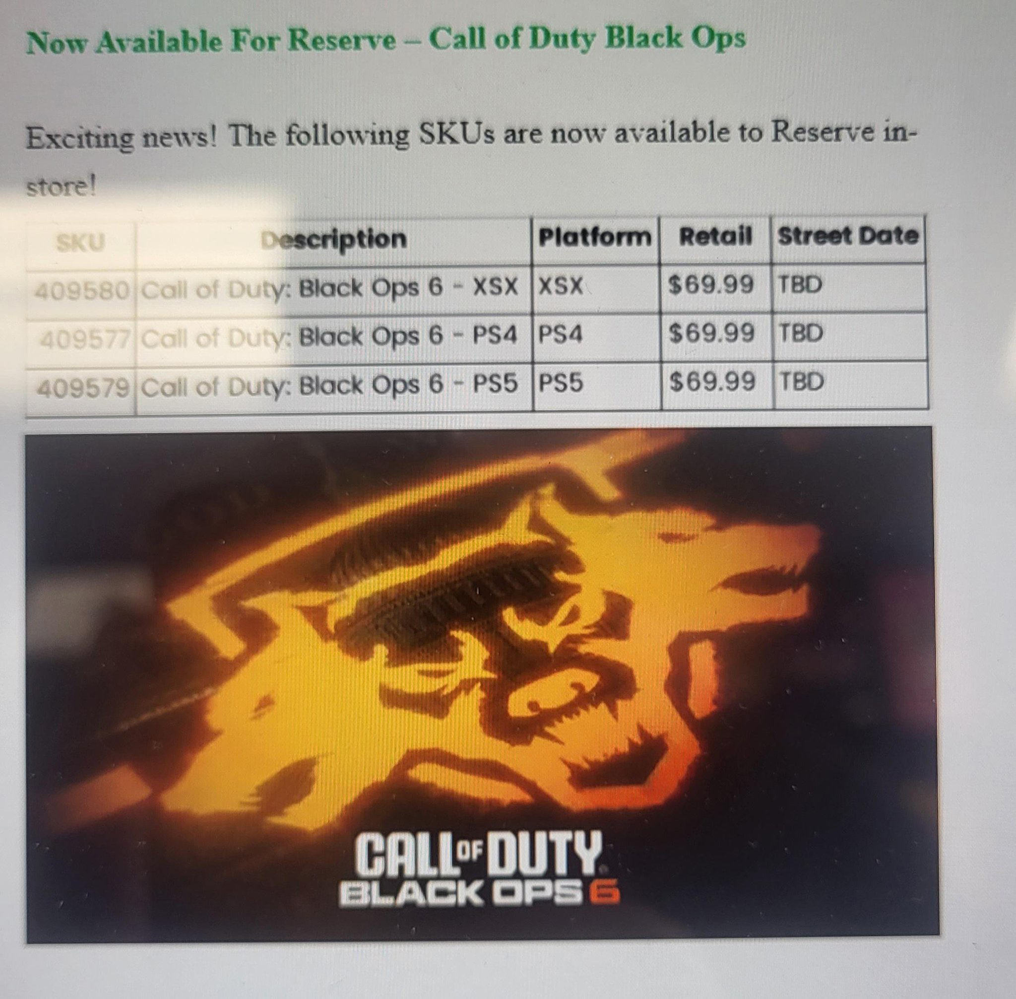 بازی Call of Duty: Black Ops 6 در فهرست محصولات فروشگاه گیم استاپ