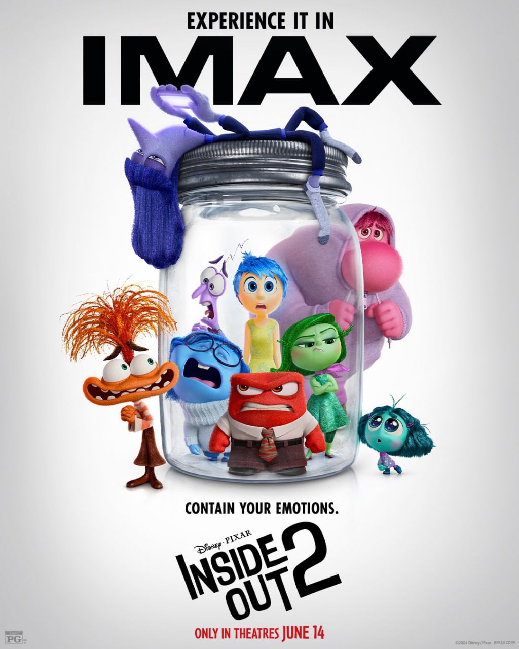 پوستر رسمی IMAX برای Inside Out 2 