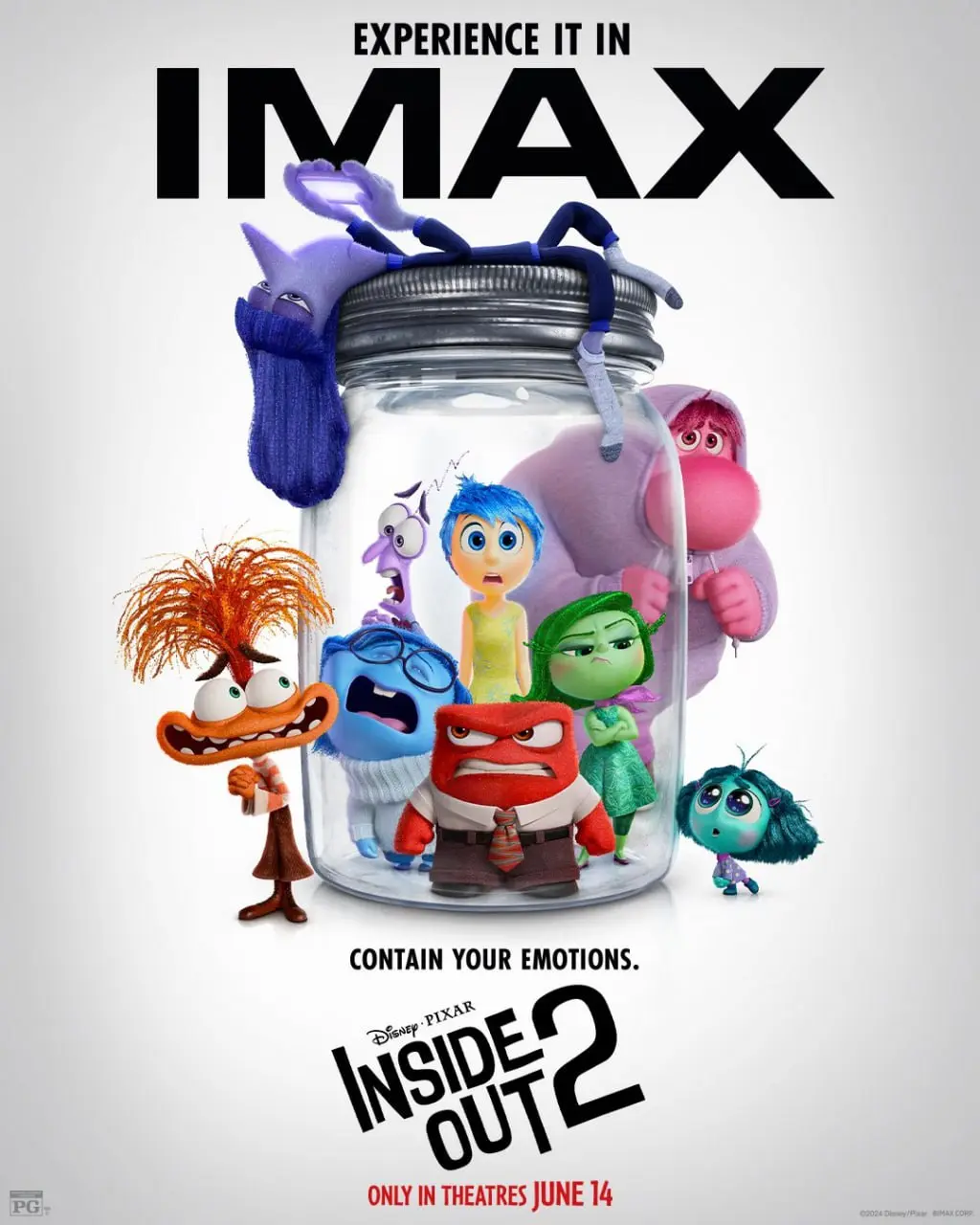 پوستر رسمی IMAX انیمیشن Inside Out 2 