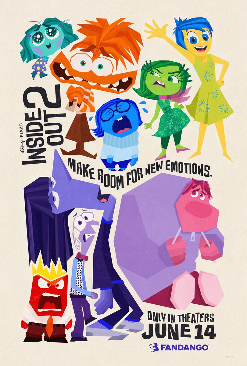 پوستر انیمیشن Fandango برای Inside Out 2