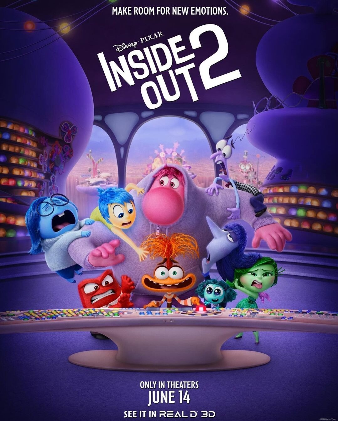 احساسات قدیمی و جدید رایلی در پوستر رسمی Inside Out 2