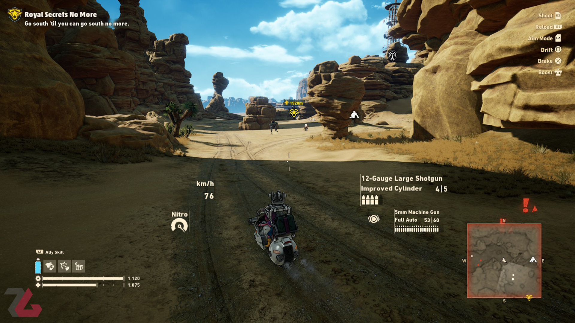 موتور سواری در بازی Sandland