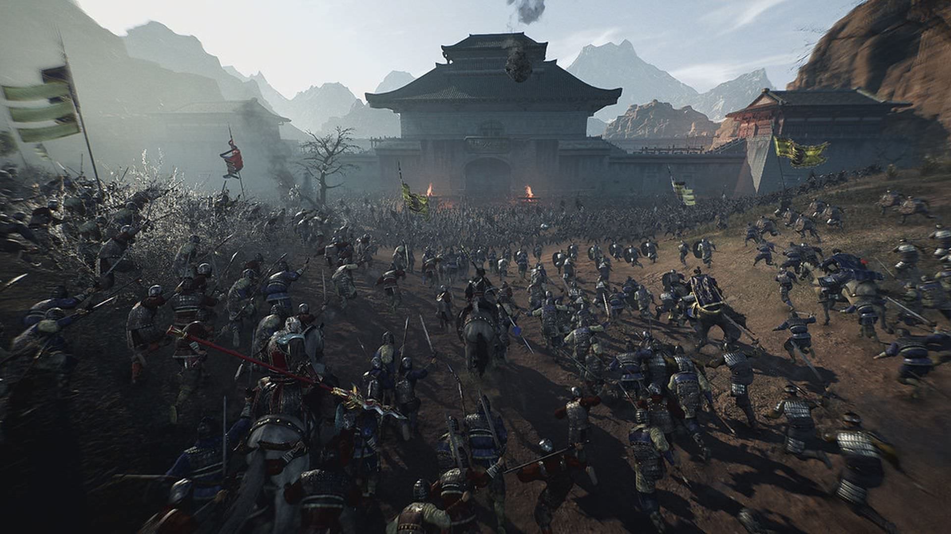 در Dynasty Warriors: Origins در میان انبوهی از سربازان به کاخ حمله کنید
