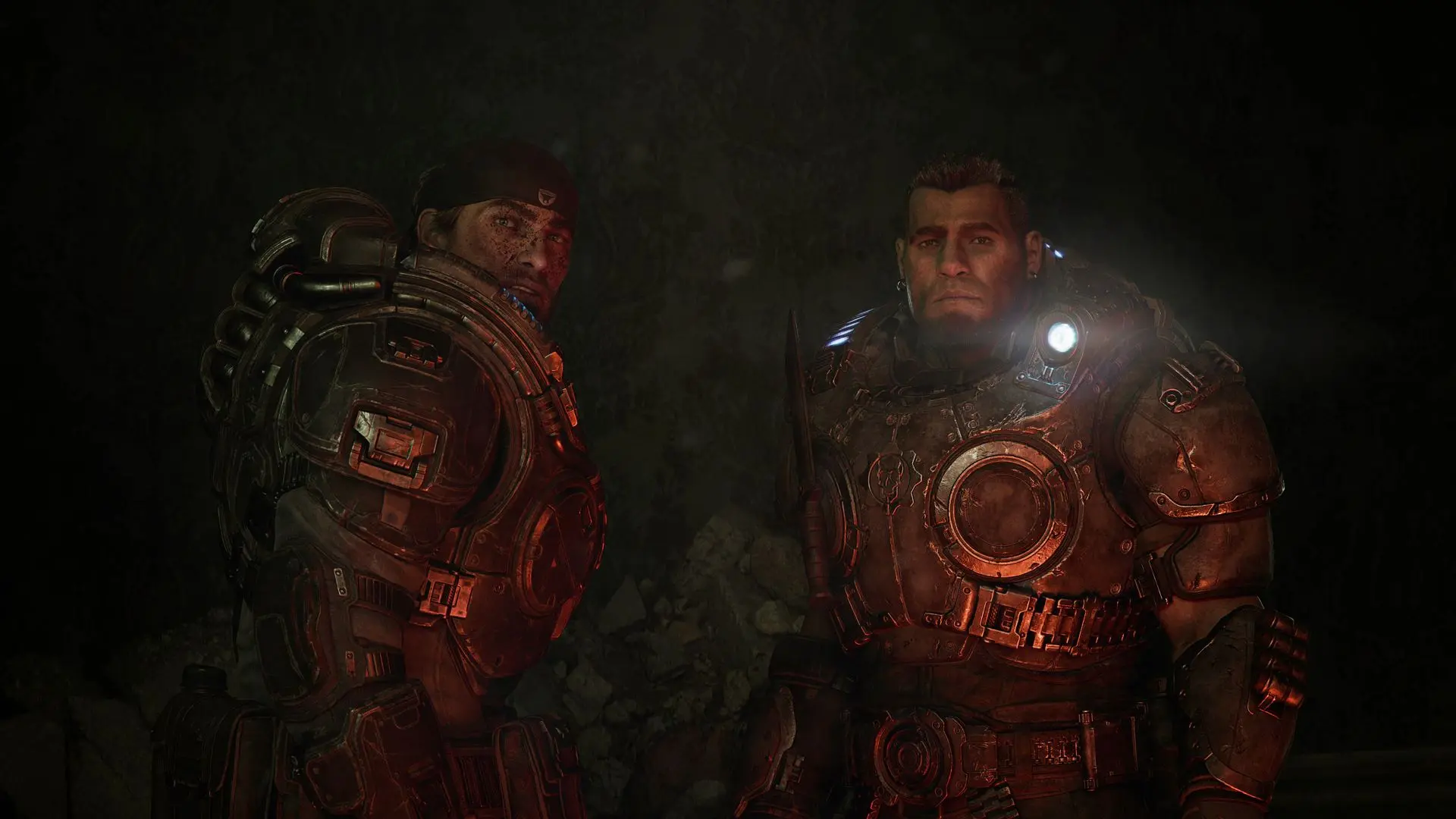 دام سانتیاگو و مارکوس فینیکس در بازی Gears of War: E-Day