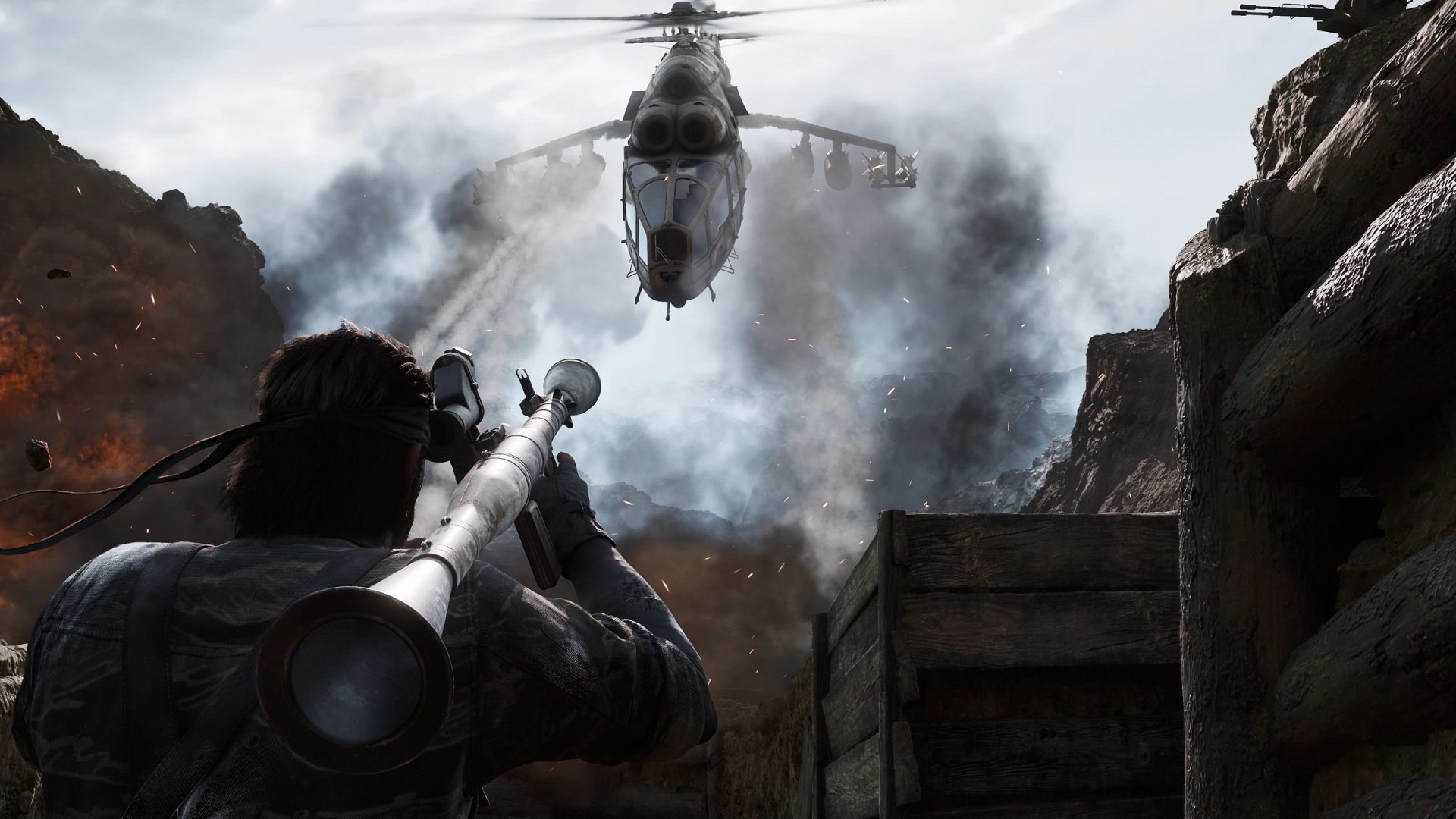 حمله هلیکوپتر با RPG در Metal Gear Solid Delta: Snake Eater