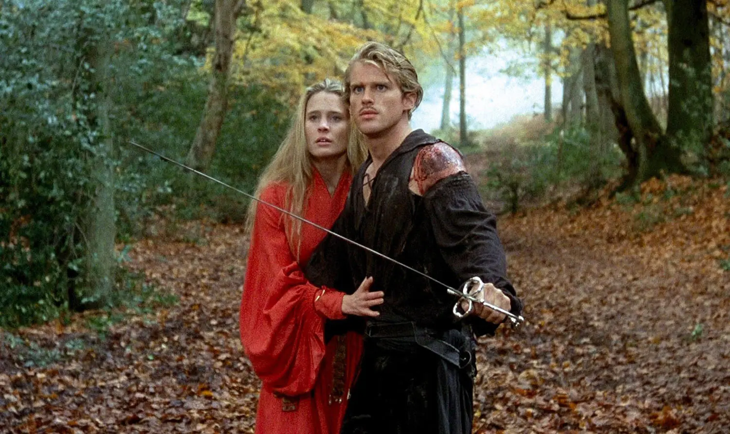 رابین رایت و کری الویس در فیلم عروس شاهزاده در جنگل