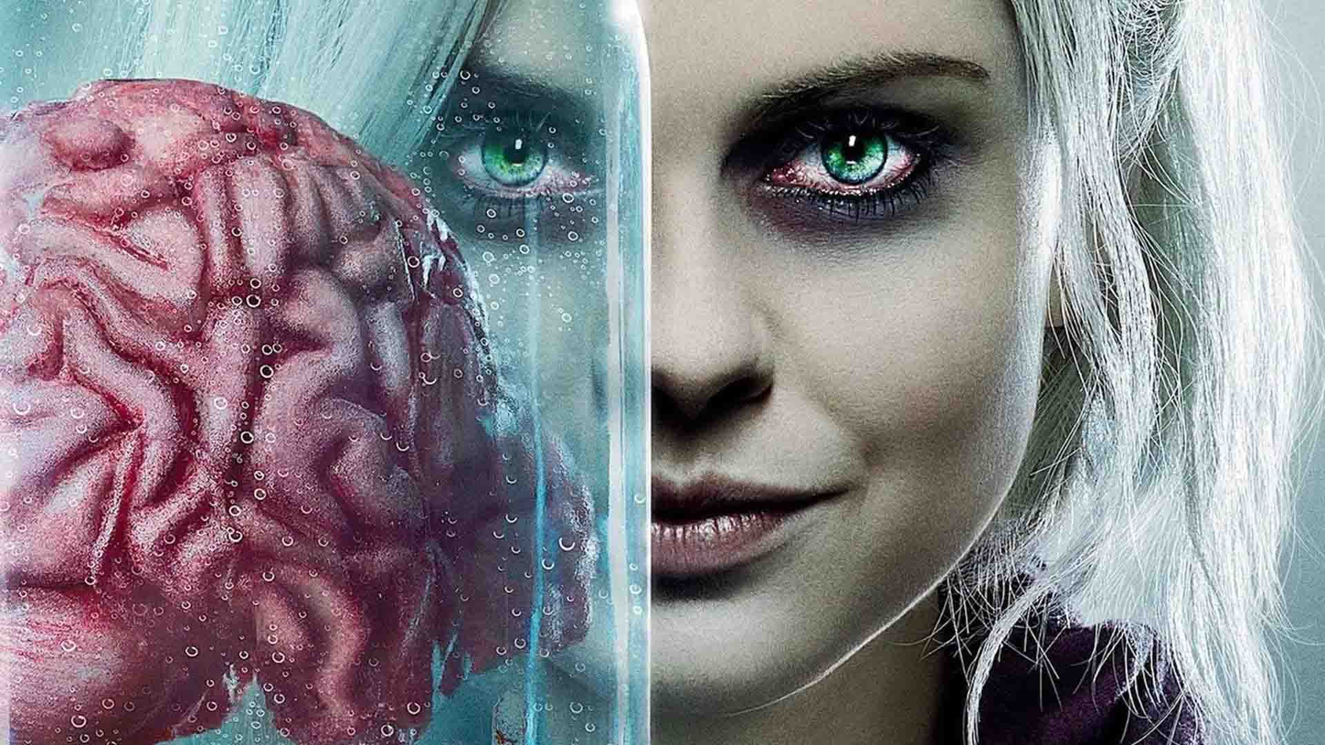 رز مک‌ایور به همراه ظرفی با یک مغز در سریال iZombie