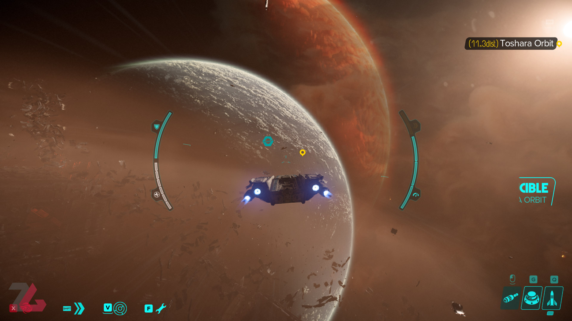 فعالیت در فضای میان‌ستاره‌ای از بازی Star Wars Outlaws