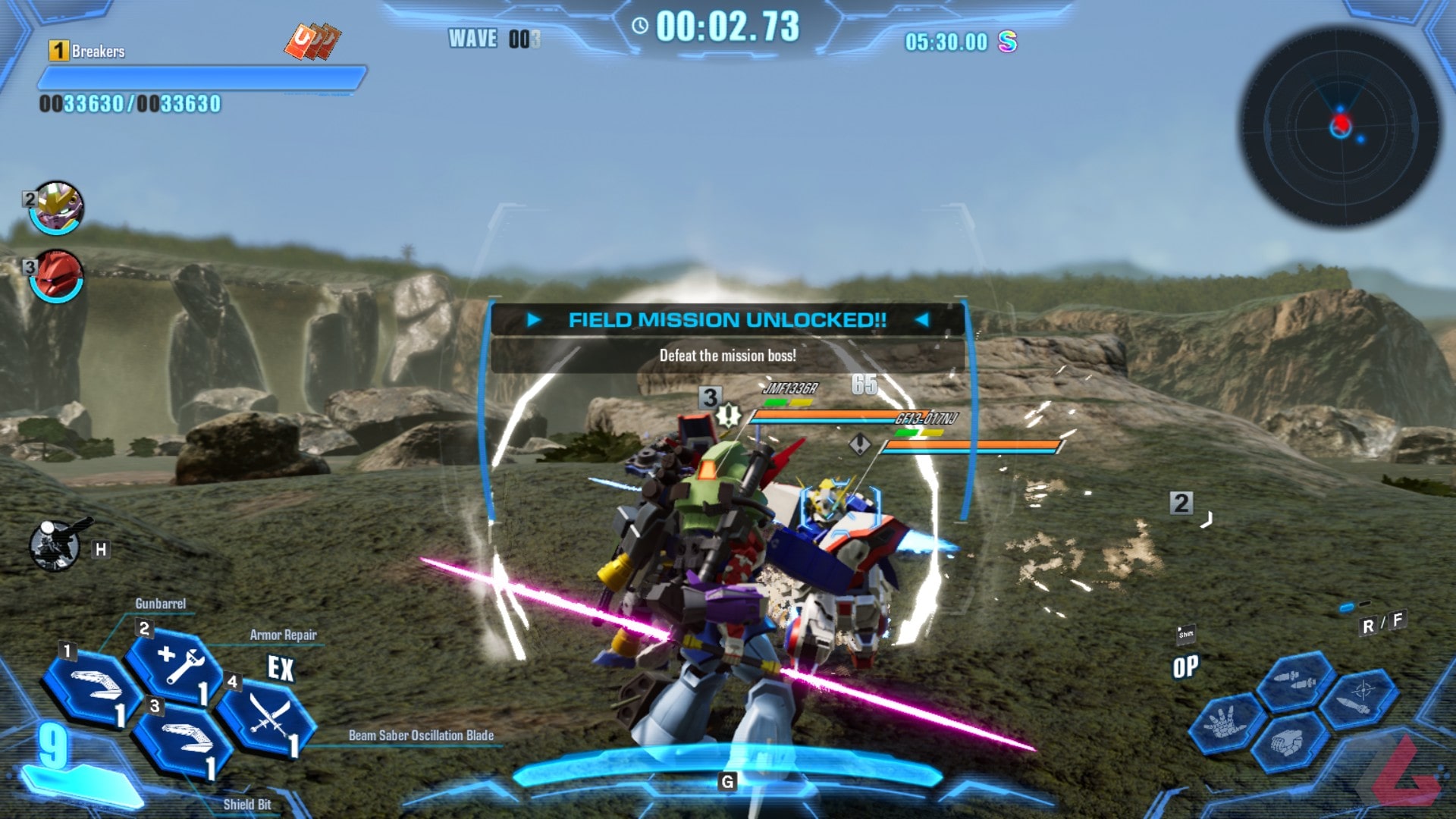 دومین نمونه از مبارزات بازی Gundam Breaker 4