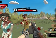 شلیک با سلاح به سمت زامبی هایی با نوار سلامت قرمز The Walking Zombie 2
