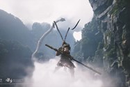 کاراکتر بازی Black Myth: Wukong در حال پرواز