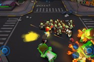 حمله زامبی ها به قهرمانان از سمت خط کشی عابرپیاده در بازی Call of Mini Squad