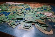 Wooden Topographical Map from Breath of the Wild