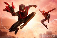 مایلز مورالز و پیتر پارکر در بازی Marvel’s Spider-Man: Miles Morales 